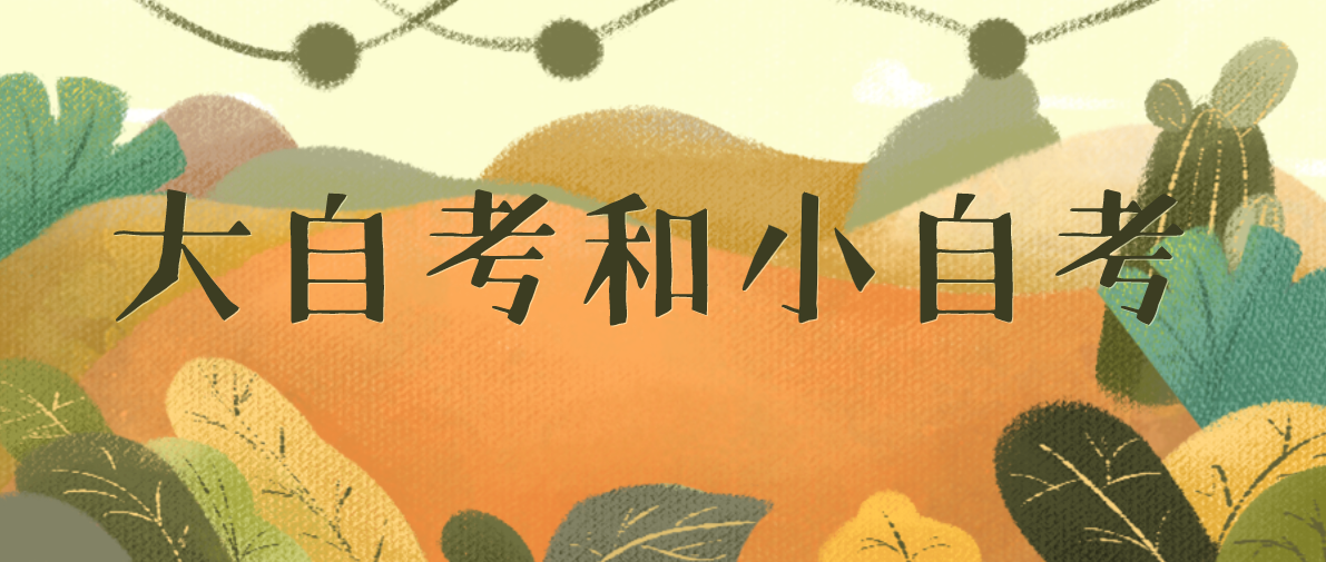 小自考是什么意思？和大自考有什么區別